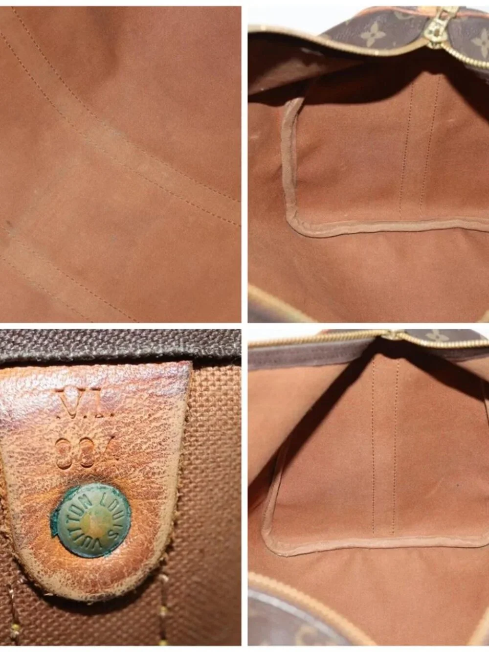 LOUIS VUITTON Monogram Keepall Bandouliere 45 Boston Bag M41418 LV Auth INZ007